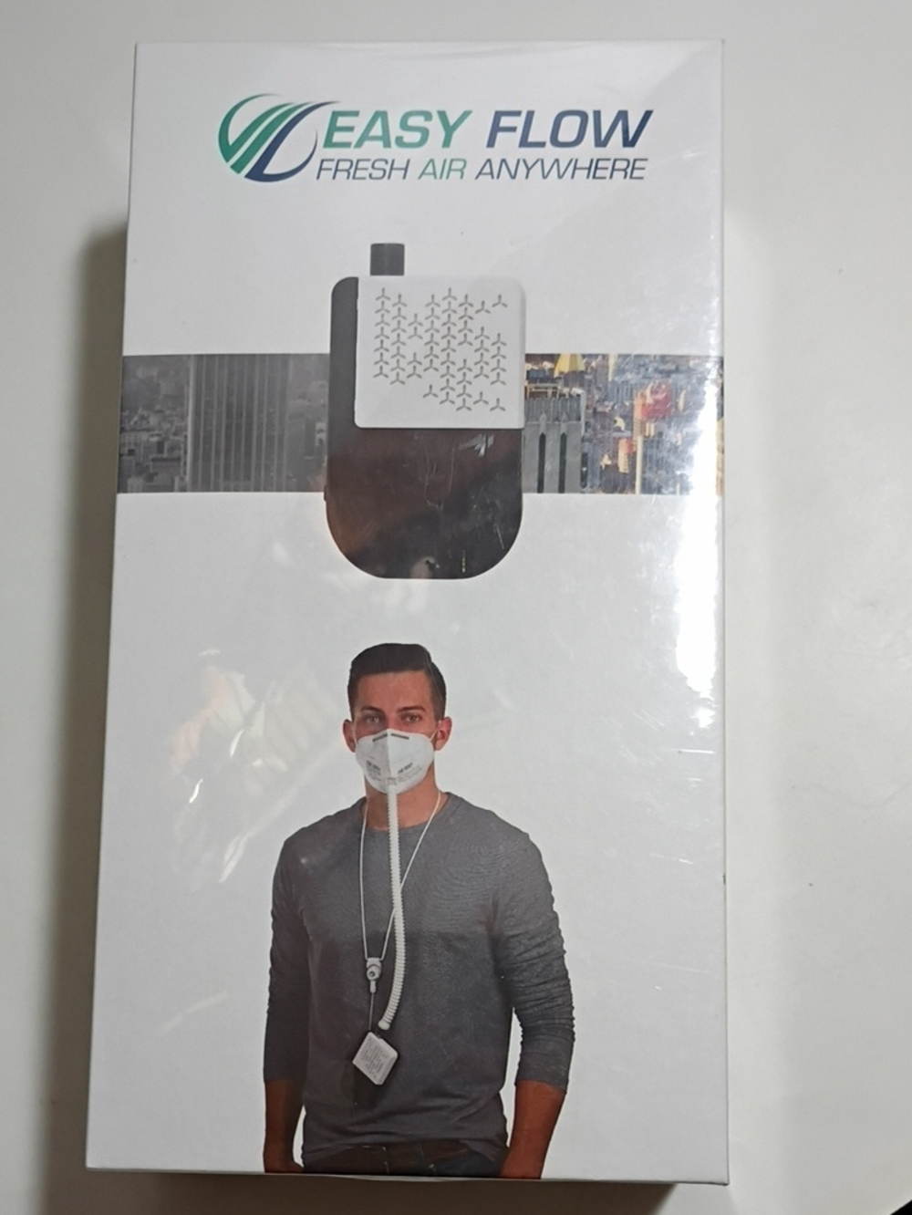 Easy Flow Personal Air Filtration System Mask - Portable Protection New